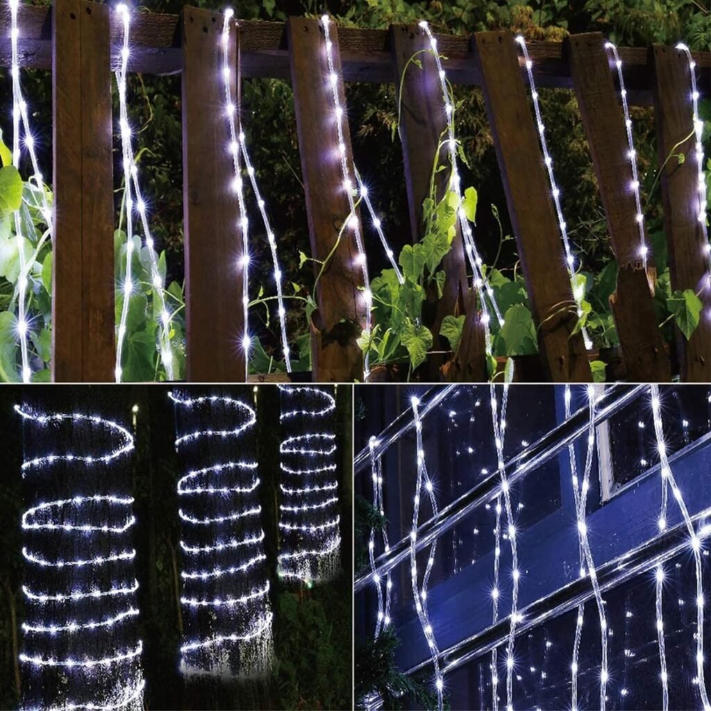 150ft LED Rope Lights Outdoor, 1080 LED Connectable and Flexible Tube Lights with 8 Modes, Waterproof LED Rope Lighting for Garden, Patio, Bedroom, Party, Pool, Indoor Outdoor Decoration (Blue)