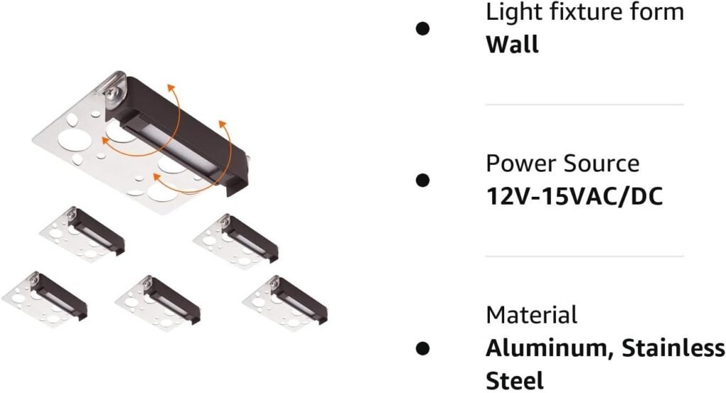 CLOUDY BAY [8 Pack] Low Voltage 7 Inch Smart Hardscape Lighting,3.5W LED Paver Light,2700-6500K Retaining Wall Lights,RGBCW Color Changing,Compatible with Alexa  Google Assistant,Hub Included