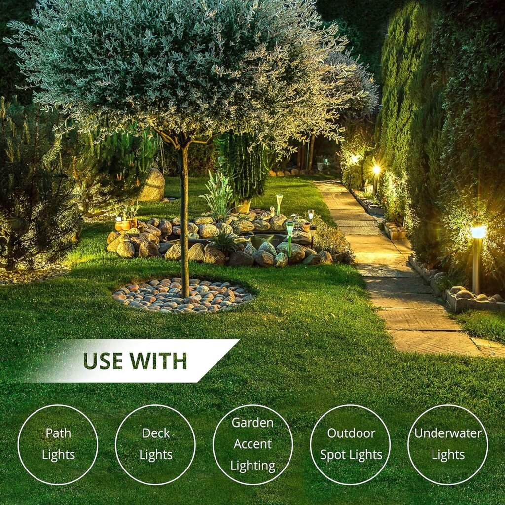 Wirefy 12/2 Low Voltage Landscape Lighting Copper Wire - Outdoor Direct Burial - 12-Gauge 2-Conductor 250 Feet | Landscape Lighting Wire | Low Voltage Wire 12/2 | 12/2 Landscape Wire